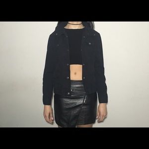 Black button up jacket