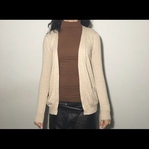 Tan cardigan