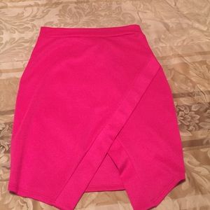 Asymmetrical Hot pink skirt!!!