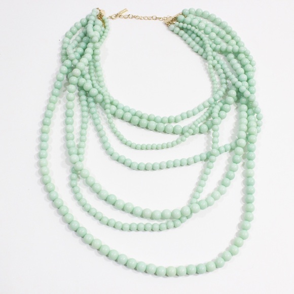 Bold Beaded Strands in Mint - Picture 3 of 4