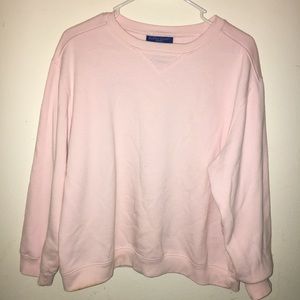 baby pink sweatshirt