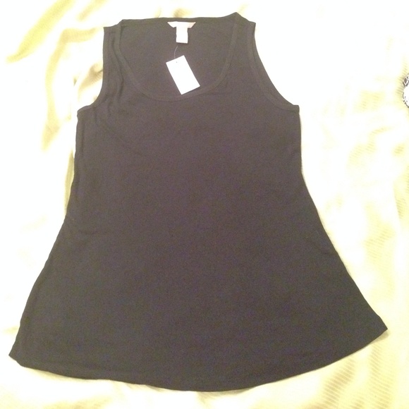 NWT Banana Republic "Milano" tank in black - s/m - Picture 3 of 4