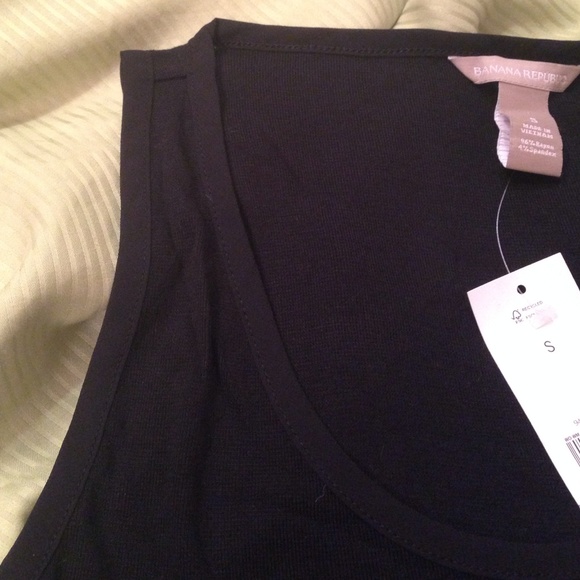 NWT Banana Republic "Milano" tank in black - s/m - Picture 4 of 4