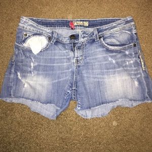 BKE denim shorts