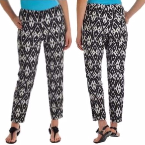 Peter nygard ikat print cropped pants - Picture 2 of 4