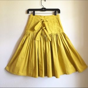 /SALE/ Vintage Mustard Corseted Belle Skirt
