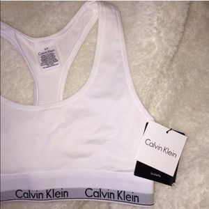NWOT Calvin Klein White Bralette