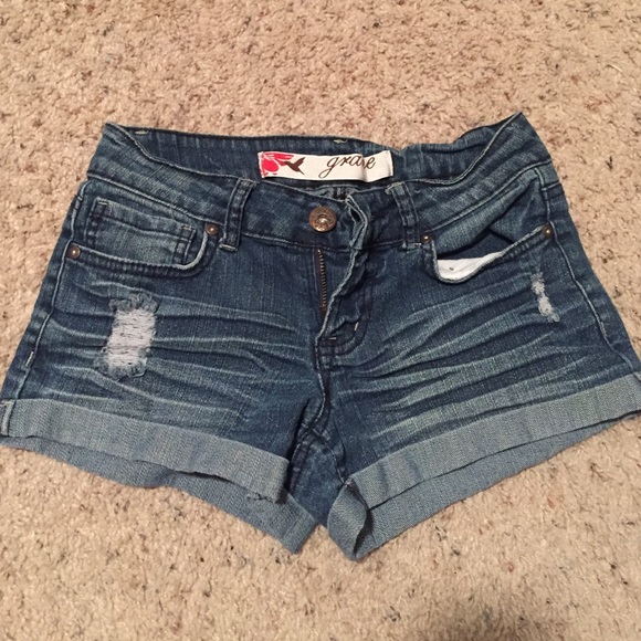 Denim shorts
