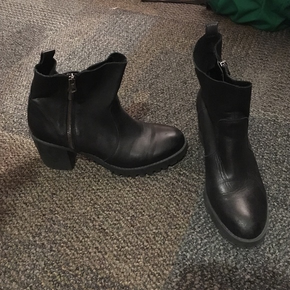 Zara black booties!