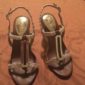 Sexy wedge sandals worn once