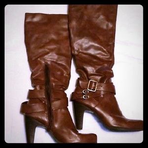 Strapped Boots chunky heel