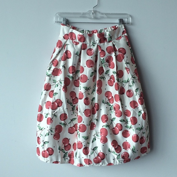 Dresses & Skirts - ! 1 HOUR ! Cherry print skirt