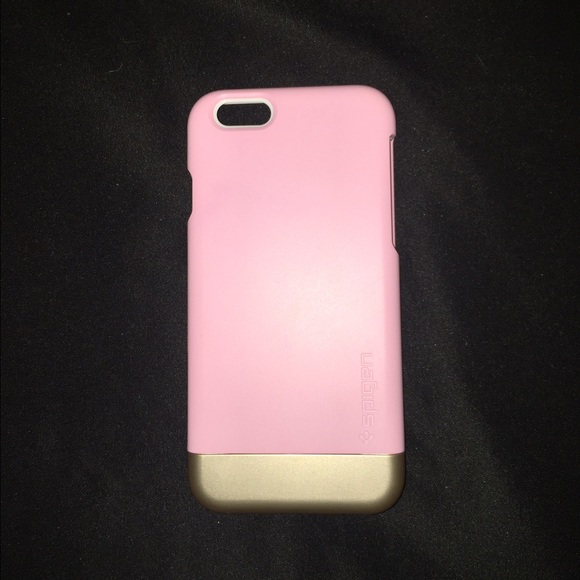 Pink and gold Spigen iPhone 6/6s case
