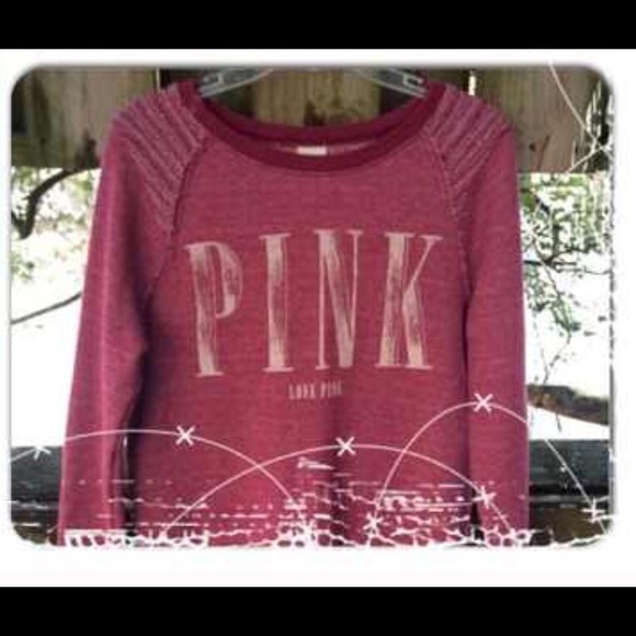 Pink VS maroon sweater