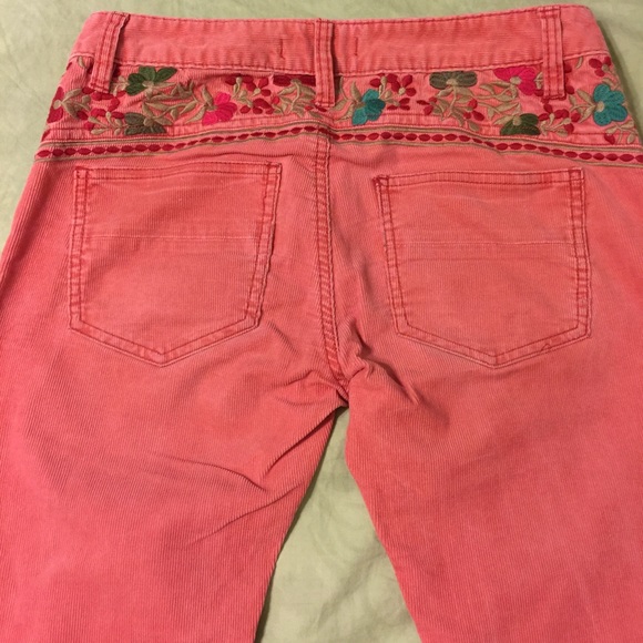 Free people salmon colored corduroy size 27