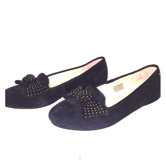 UGG black flats - cute! ONLY WORN ONCE INSIDE!