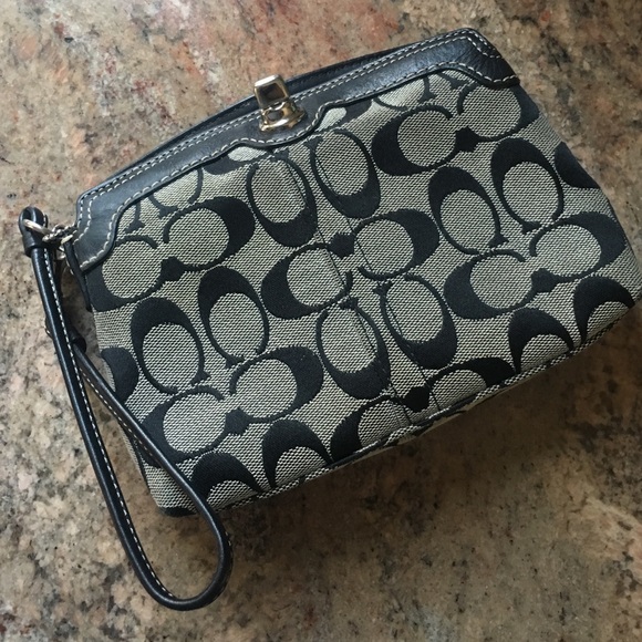 Large coach wristlet