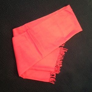 Hot pink scarf