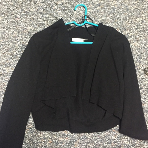 black small sweater for over a dress