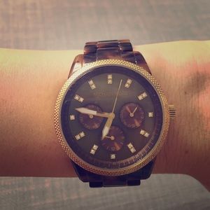 Michael Kors tortoise watch