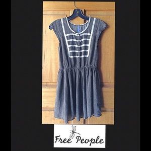 Free People Tunic Dress black vintage insp sz 0 XS