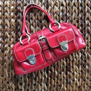 Hype small red satchel bag.