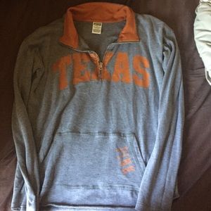 PINK Longhorns sweatshirt gray