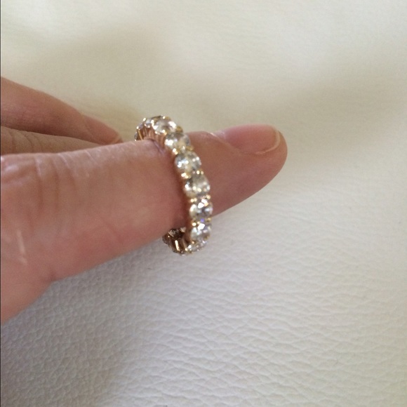14k gold and cz eternity band. Pretty ring!!!