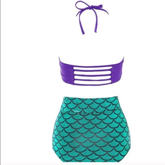 ❌TRADED❌ high waisted retro mermaid bikini set. - Picture 2 of 4