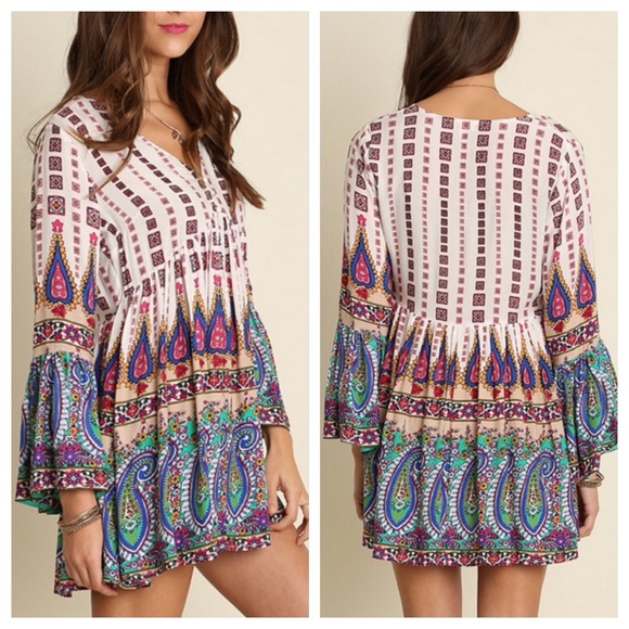 V Neck Dress Large - Picture 3 of 3