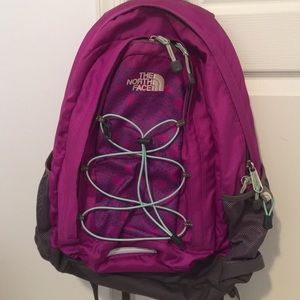 Purple and Teal The North Face Jester Backpack