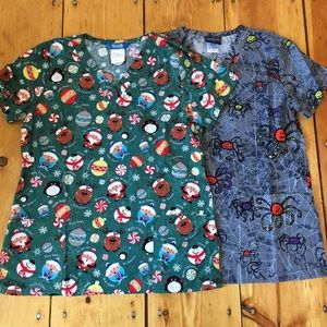 Holiday Scrub Top bundle