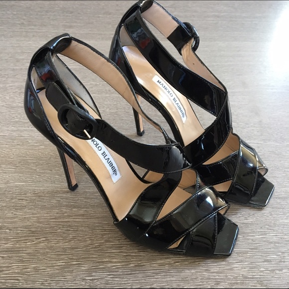 Manolo Blahnik Shoes - Manolo Blahnik black patent leather size 8 1/2