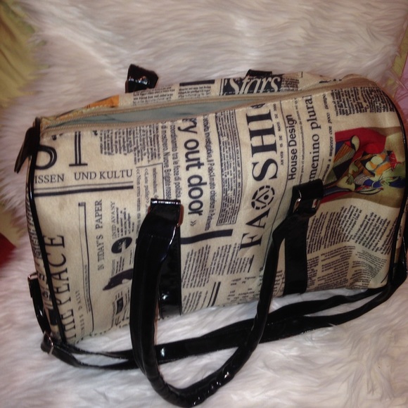 Newsprint handbag!