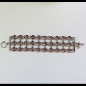 Banana Republic Pink Jeweled Wrap Bracelet