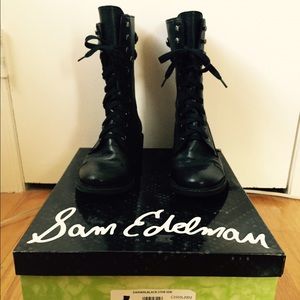 Sam Edelman 'Darwin' Combat Boots- Black