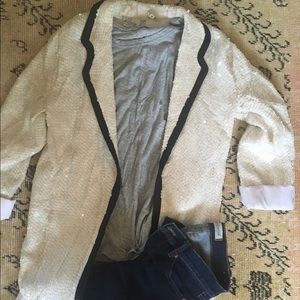 Oversized sequin blazer