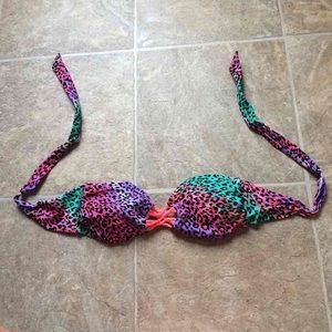 Bright Animal Print Bikini Top💖