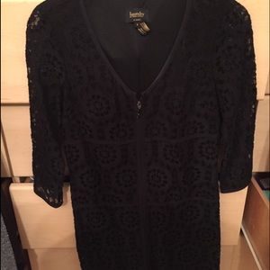 Laundry black lace dress!
