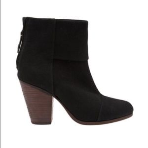 Rag and Bone Black Canvas Newbury Size 37.5