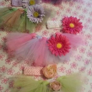 Children's Tutu's with matching headbands