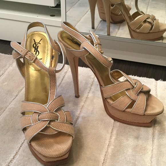 YSL Tribute Platform Sandals