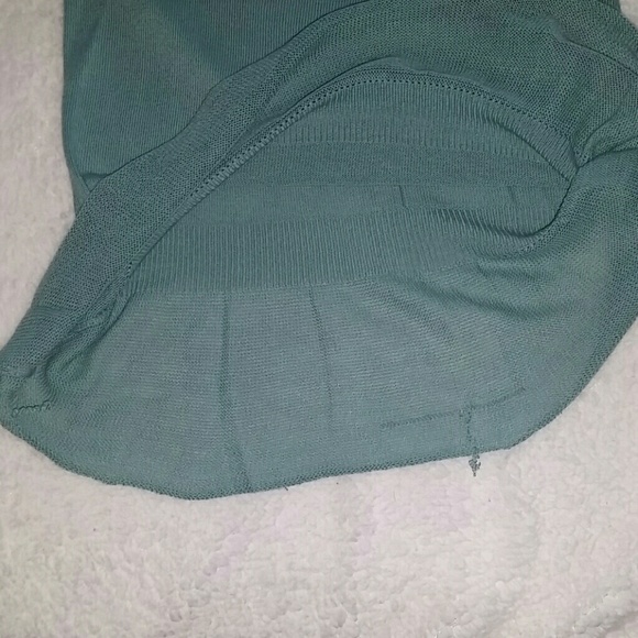 ⓂFINAL PRICE 💋💋Teal Wool spaghetti strap top - Picture 3 of 4