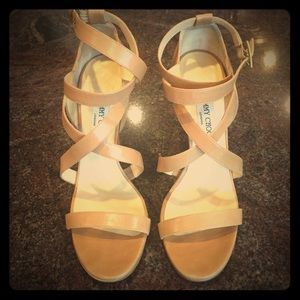 Jimmy Choo Nude Strappy Sandals