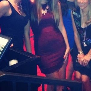 Maroon French connection dress