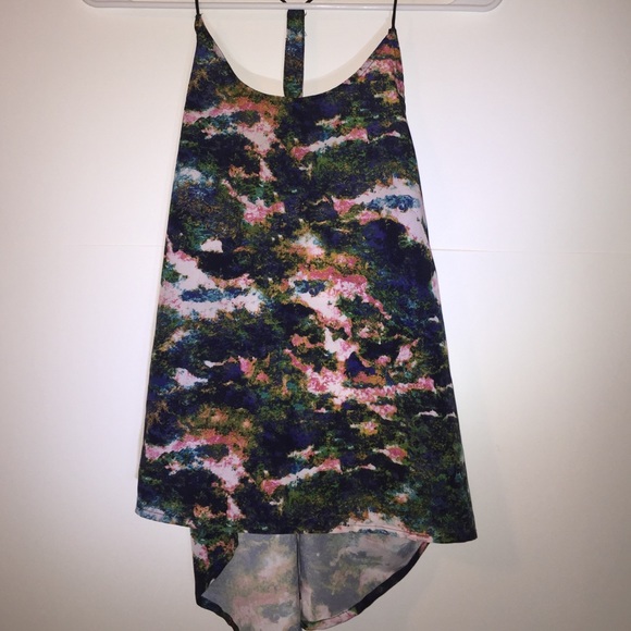 Summer Tank Top in Monet Print