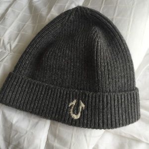 True Religion Grey Knit Hat