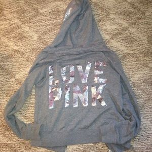 Victoria Secret zip-up jacket.
