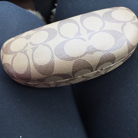 Authentic coach glasses case and cloth
