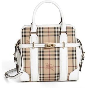 Authentic Burberry Minford Haymarket Tote Purse